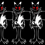 1:1 2009 2d_animation alternate_color animated animated_gif anthro arm_warmers armwear bandai_namco black_and_white_and_red canid canine clothing digimon digimon_(species) digital_media_(artwork) female frame_by_frame group hornydragon loop mammal pepsi renamon short_playtime solo_focus standing tail tail_motion tailwag what