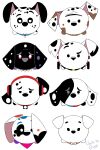 101_dalmatian_street 101_dalmatians black_body black_fur black_nose black_spots canid canine canis chelledoggo d.j._(101_dalmatians) da_vinci_(101_dalmatians) dalmatian dante_(101_dalmatians) dawkins_(101_dalmatians) deepak_(101_dalmatians) delgado_(101_dalmatians) diesel_(101_dalmatians) dirty disney domestic_dog dorothy_(101_dalmatians) electronics eye_patch_(marking) facial_markings female feral floppy_ears freckled_face freckles fur glasses_(marking) grey_nose group head_markings headphones heterochromatic_ears hi_res male mammal markings notched_ear patch_(marking) purple_paws red_headphones spots spotted_body spotted_fur tsum_tsum white_spots