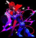 2025 accessory ambiguous_gender armor armored_boots bandage bandaged_arm bandaged_face bandaged_leg black_background black_nails blue_body blue_sclera clothing colored_nails dancing deltarune digital_drawing_(artwork) digital_media_(artwork) dipping duo fake_horns gauntlets gloves hair handwear headband heart_symbol heart_tail hi_res holding_melee_weapon holding_object holding_sword holding_weapon human humanoid kris_dreemurr lightner looking_at_viewer mammal melee_weapon nails red_body red_ribbon redheadhyena scarf shadow_over_face short_hair simple_background soul_(deltarune) star_pattern star_symbol sword tail undertale_(series) weapon