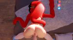  1boy 1girl 3d animated anus ass bed bent_over doggystyle highres huge_ass leaning_forward lewdality long_hair long_sleeves mario_(series) nintendo paid_reward patreon_reward penis pussy self_upload sex shy_gal souls_(from_software) super_mario_bros. teasing thick_thighs thigh_gap thighs uncensored vaginal 