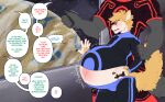 anthro belly belly_expansion big_belly canid canine canis dingo earth english_text expansion hi_res huge_belly hyper hyper_belly hyper_pregnancy incest_(lore) male mammal onomatopoeia planet pregnant pregnant_anthro pregnant_male server_dingo sound_effects space spaceship_interior spacesuit text the-narutoshi