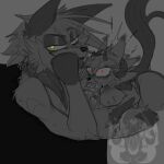 anthro bangs big_breasts big_butt black_lips blush bodily_fluids bovid_horn breast_squish breasts butt canid canine canis caprine_horn caught_in_the_act demon eyebrows face_in_hands fan_character fangs fellatio female fluffy fluffy_hair forced_insanity fur fur_markings genitals gripping_thighs hair hi_res horn hybrid jackal jagged_teeth knot knotted_penis kyle_(forced_insanity) lips long_tongue looking_at_viewer lying male male/female mammal mane markings married_couple multi_ear multi_tail multi_tongue multicolored_body multicolored_fur nose_marking nude on_back oral partially_colored paw_markings paws penile penis penis_in_mouth pointy_ears raised_eyebrow ram_horn red_eyes saliva saliva_on_penis sega sex sharp_teeth shocked six_the_wolf sketch smug sonic_the_hedgehog_(series) squish surprised tail teeth tongue tusks vein veiny_penis watermark wolf yellow_eyes
