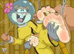 anthro badash01 brown_body brown_fur buckteeth chain feet female foot_fetish foot_focus fur hi_res laugh mammal nickelodeon open_mouth rodent sandy_cheeks sciurid soles solo spongebob_squarepants teeth tickle_fetish tickling tickling_feet toes tongue tree_squirrel