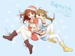  christmas koufuku_graffiti tagme thighhighs 