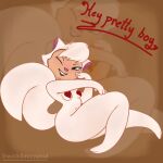 anthro breasts burlesque cats_don't_dance domestic_cat felid feline felis female fur heart_symbol hi_res mammal pasties paws pinup playful pose romantic romantic_ambiance sawyer_(cats_don't_dance) sensual solo sticker stickers_on_body teasing teasing_viewer warner_brothers white_body white_fur wick3dcryptid
