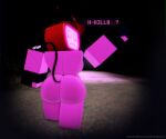 3d_(artwork) absurd_res anthro big_butt breasts bubble_butt butt clothing digital_media_(artwork) dontsleeponrobloxporn female fingerless_gloves forest forest_background forsaken_(roblox) gloves handwear hat headgear headwear hi_res humanoid machine nude pink_body plant roblox robot robot_anthro robot_humanoid scared screen screen_face solo tail text thick_thighs tree veeronica worried