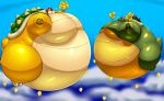  balloon bowser duo grinex hi_res inflation king_koopa koopa mario_bros nintendo scalie sky video_games 