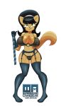 absurd_res anthro big_breasts black_hair breasts brown_nipples clothing condom cranebear felid feline female green_eyes hair hi_res kitty_katswell lingerie mammal nickelodeon nipples pinup pose sexual_barrier_device solo t.u.f.f._puppy