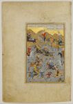 1525 16th_century absurd_res alexander_the_great ancient_art armor battle battlefield beard blood bodily_fluids bow_(weapon) clothing darius_the_great death english_description equid equine facial_hair feral group head_wound headgear headwear helmet hi_res holding_arrow holding_bow_(weapon) holding_flail holding_melee_weapon holding_musical_instrument holding_object holding_polearm holding_ranged_weapon holding_saber holding_shield holding_spear holding_sword holding_weapon hooves horn_(musical_instrument) horse horse_armor horseback_riding human illuminated_manuscript ink_(artwork) male mammal melee_weapon middle_eastern_clothing musical_instrument mustache outside painting_(artwork) pale_skin persian_clothing persian_text polearm ranged_weapon religious_clothing religious_headwear saber saddle severed_arm severed_body_part severed_limb shield spear stab sultan_muhammad_nur sword tail text traditional_media_(artwork) translation_request turban watercolor_(artwork) weapon wind_instrument
