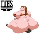 animated animated_gif anthro big_breasts big_butt black_hair bottomless braided_hair breasts brown_hair butt clothed clothing curled_tail domestic_pig english_text face_in_ass facesitting fart fart_cloud fart_fetish farting_on_another farting_on_face felid female female/female hair huge_butt huge_hips kazecat mammal misleading_thumbnail pantherine pig_(luke8t88) pink_body pink_skin sasha_(luke8t88) short_playtime sitting sitting_on_another solo suid suine sus_(pig) tail text thick_thighs tiger wide_hips