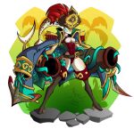 abs absurd_res anchor anthro aquatic belt_buckle boots breasts buckle cannon clothing coat coat_cape featureless_breasts female fish footwear hat headgear headwear hi_res high_heeled_boots high_heels kefler legwear markings non-mammal_breasts palm_tree pirate plant ranged_weapon rock shark shoes shoulder_pads solo spots spotted_markings tentacles thigh_boots thigh_highs topwear tree weapon