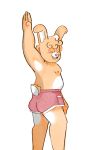 10:16 2020 butt clothed clothing digital_media_(artwork) hi_res lagomorph leporid looking_at_viewer male mammal nipples punstar rabbit simple_background slightly_chubby smile solo 