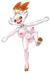  2019 3_fingers alpha_channel areola breasts female fingers genitals hi_res navel nintendo nipples nude open_mouth pok&eacute;mon pok&eacute;mon_(species) pussy scorbunny solo teeth tipsypaipai tongue video_games 
