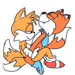  1:1 anal canid canine cub eyes_closed fox fur half-closed_eyes hi_res lucky_the_fox male male/male mammal mastery_position miles_prower muffinlewds narrowed_eyes orange_body orange_fur penetration raised_tail sex simple_background sketch smile sonic_the_hedgehog_(series) super_lucky&#039;s_tale tails_(disambiguation) video_games white_background young 