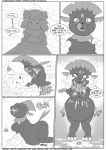  alcremie anthro belly big_belly big_breasts breasts comic dialogue digestion duo english_text featureless_breasts female female_pred female_prey fidchellvore food food_creature licking licking_lips looking_pleasured mammal monochrome navel nintendo open_mouth oral_vore pok&eacute;mon pok&eacute;mon_(species) rumbling_stomach short_stack swallowing text tongue tongue_out uvula video_games vore weavile 