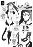  &lt;3 &lt;3_eyes animal_humanoid blush cat_humanoid collar comic corablue dialogue eyewear felid felid_humanoid feline feline_humanoid female glasses humanoid mammal mammal_humanoid solo tharkis 