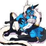  1:1 2020 absurd_res anthro anthro_on_anthro anthro_penetrated anthro_penetrating anthro_penetrating_anthro balls bandage binding blue_body blue_fur canid canine capaoculta_(artist) dragon duo female female_penetrated fox fur furred_dragon genitals happy happy_sex hi_res leg_grab male male/female male_penetrating male_penetrating_female mammal nickit nintendo open_mouth penetration penis pok&eacute;mon pok&eacute;mon_(species) pussy sex simple_background tongue tongue_out vaginal vaginal_penetration video_games white_background white_body white_fur 