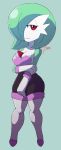  bodysuit breasts cleavage clothed clothing cosplay crossover crossover_cosplay female gardevoir hi_res humanoid legwear nintendo not_furry pok&eacute;mon pok&eacute;mon_(species) rouge_the_bat skinsuit sonic_the_hedgehog_(series) standing thigh_highs tight_clothing toonarscontent video_games 