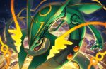  2020 ambiguous_gender claws digital_media_(artwork) dragon feral kemokemono legendary_pok&eacute;mon mega_evolution mega_rayquaza nintendo open_mouth pok&eacute;mon pok&eacute;mon_(species) red_eyes scalie solo video_games wings 