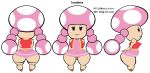 anus areola belly big_butt blush butt clothing female front_view genitals humanoid lil_scooter56 mammal mario_bros navel nintendo nipples not_furry plump_labia puffy_nipples pussy rear_view side_view simple_background thick_thighs toad_(mario) toadette video_games wide_hips 