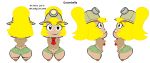  anus areola big_butt blonde_hair blush butt clitoris clothing female front_view genitals goomba goombella hair humanoid lil_scooter56 mario_bros navel nintendo nipples not_furry paper_mario plump_labia puffy_nipples pussy rear_view side_view simple_background thick_thighs video_games wide_hips 