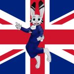  1:1 anthro barefoot cerebral_knievel clothed clothing disney ear_markings facial_markings fully_clothed fur grey_body grey_fur head_markings hi_res humor jack_savage lagomorph leporid mammal markings open_mouth open_smile pun rabbit smile solo visual_pun zootopia 