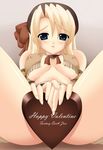  breasts covered_nipples fantasy_earth_zero happy_valentine hizuki_aki large_breasts solo spread_legs valentine 