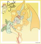  celestial charizard ivysaur nintendo pokemon pokemon_trainer red squirtle super_smash_bros. 