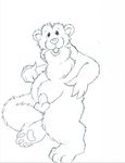  balls bear bear_(character) bear_in_the_big_blue_house celestial chubby flaccid male mammal penis sheath solo 