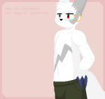  animated anthro belly_growth bottomwear clothing egorrus37 eyewear male male_pregnancy monocle nintendo pants pok&eacute;mon pok&eacute;mon_(species) pregnant solo standing video_games zangoose 