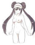  arms_at_sides blush breasts double_bun hat highres lamb-oic029 looking_at_viewer mei_(pokemon) navel nipples nude pokemon pubic_hair pussy thighs 