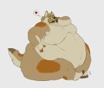  &lt;3 anthro belly belly_grab big_belly big_butt burger butt canid canine canis chubby_cheeks claws coyote eating ed_shapeshifter eyes_closed food fur male mammal moobs morbidly_obese mountaindewdrawer obese obese_male overweight overweight_male sitting smile solo speech_bubble tan_body tan_fur thick_thighs toe_claws 