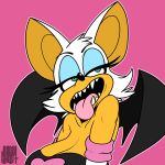  1:1 absurd_res female hi_res juicyghost mammal rouge_the_bat simple_background solo sonic_the_hedgehog_(series) 