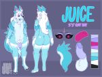  &lt;3 4:3 anthro bone butt fur genitals hi_res juice_(juicyghost) juicyghost male male/male mammal model_sheet nude penis pubes solo tongue 