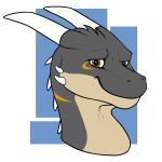  1:1 2020 anthro digital_media_(artwork) dragon horn male rainingrush scalie simple_background solo 