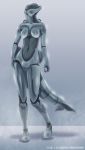  anthro breasts cetacean claws delphinoid featureless_breasts featureless_crotch female hi_res machine mammal marine nude robot solo toothed_whale vagabond_(artist) 