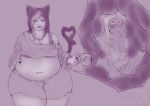  animal_humanoid anonymousshark belly big_breasts blush bottomwear bra breasts canid canid_humanoid canine canine_humanoid cat_humanoid clothed clothing curvy_figure cutaway duo endosoma facial_markings felid felid_humanoid feline feline_humanoid female female_pred fully_clothed hair head_markings heart_tail hi_res holding_belly holding_cup holding_object humanoid humanoid_pred humanoid_prey inside_stomach internal jewelry larger_female larger_humanoid larger_pred light_skin lying male male/female male_prey mammal mammal_humanoid markings midriff monochrome navel necklace on_back overweight overweight_female pants purple_hair shirt shorts size_difference smaller_humanoid smaller_male smaller_prey smile soft_vore standing stomach sweater tan_body tan_skin thick_thighs topwear underwear voluptuous vore white_hair wide_hips willing_vore 