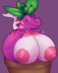  2020 4:5 absurd_res areola big_breasts breasts dinosaur dromaeosaurid electronic_arts elemental_creature female flora_fauna flower hi_res huge_breasts living_flower looking_at_viewer nic-m-lyc nipples nude plant plants_vs._zombies plants_vs._zombies_heroes popcap_games reptile scalie simple_background solo theropod thick_thighs veloci-radish_(pvz) velociraptor video_games 