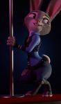  3d_(artwork) absurd_res anthro butt chickenass clothed clothing digital_media_(artwork) disney female fur hi_res judy_hopps lagomorph leporid mammal purple_eyes rabbit toes zootopia 