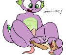  4:3 cub erection foot_fetish foot_play footjob friendship_is_magic hi_res male male/male mammal micro mouse murid murine my_little_pony paws rodent sex spike_(mlp) thefurryking1 young 