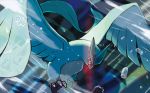  articuno bird bird_focus brown_eyes claws commentary creature english_commentary flying full_body gen_1_pokemon ice legendary_pokemon looking_at_viewer multiple_sources no_humans official_art oomura_yuusuke pokemon pokemon_(creature) pokemon_trading_card_game snowflakes solo third-party_source wind 