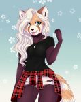  ailurid anthro clothed clothing female green_eyes hi_res mammal red_panda solo thecatnamedfish tongue tongue_out 