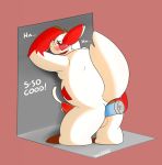  anal anthro blush bodily_fluids cum dildo genital_fluids genitals hi_res male nintendo orgasm overweight overweight_male penis pok&eacute;mon pok&eacute;mon_(species) raburigaron sex_toy slightly_chubby solo sweat vibrator video_games zangoose 