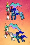  2020 2d_animation 2snacks animated clothed clothed_feral clothing duo equid eyewear female feral friendship_is_magic hair horn jumping luggage magic mammal multicolored_hair my_little_pony princess_celestia_(mlp) princess_luna_(mlp) short_playtime sibling sister sisters walking winged_unicorn wings 