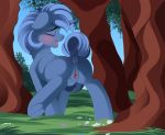 anus butt clitoris conrie equid fan_character female feral flower forest genitals hi_res horn mammal my_little_pony nude oc:paamayim_nekudotayim plant presenting pussy smile solo standing tree uni unicorn 
