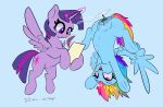  2020 animal_genitalia anus bodily_fluids cutie_mark duo equid equine female feral flying friendship_is_magic genital_fluids genitals hair hexado hi_res horn magic mammal multicolored_hair my_little_pony pterippus pussy pussy_juice rainbow_dash_(mlp) tank_(mlp) twilight_sparkle_(mlp) winged_unicorn wings 