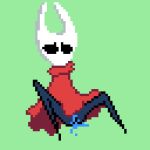  1:1 animated anthro arthropod cape clothing digital_media_(artwork) female hollow_knight hornet_(hollow_knight) insect pixel_(artwork) short_playtime simple_background solo team_cherry unknown_artist video_games 