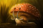  cryptid-creations fungus gastropod grass mollusk mushroom snail solo 