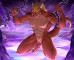  2020 abs anthro delga dragon genitals hi_res inkudoragoon male mugen muscular nipples nude penis pussy scalie slime solo tentacles wet 