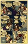 anthro ash_(captain_nikko) bed bovid bovine caprine captain_nikko cattle chuck_(captain_nikko) clothed clothing comic dialogue duo english_text furniture goat hand_holding hi_res inside letterman_jacket male mammal on_bed speech_bubble text underwear 